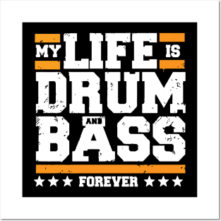 Drum and Bass Music dnb Shirt for DJs or Band members Posters and Art
